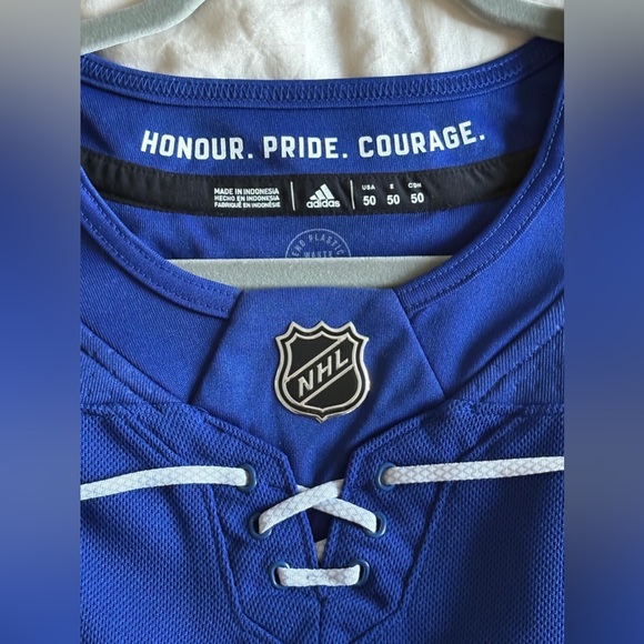 Adidas Blue NHL Jersey with White Details- Marner - Picture 3 of 3
